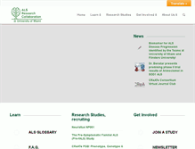 Tablet Screenshot of als-research.org
